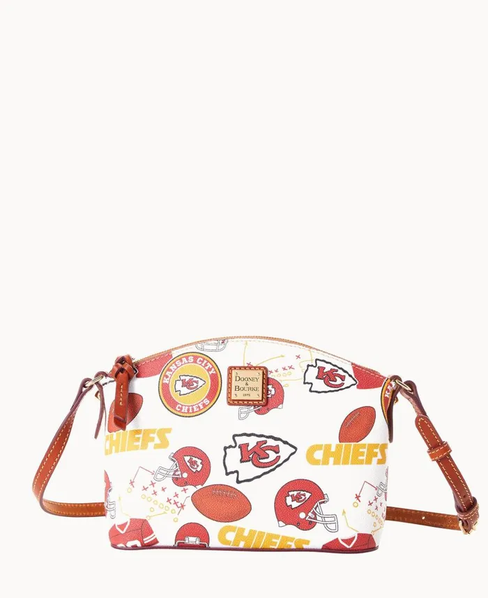 Woman NFL Chiefs Suki Crossbody Chiefs Dooney and Bourke Crossbodies