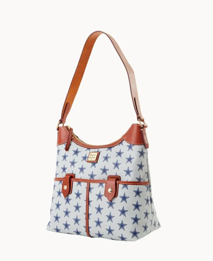 Woman NFL Cowboys Zip Hobo Cowboys Dooney and Bourke Shoulder Bags Woman NFL Cowboys Zip Hobo Cowboys Dooney and Bourke Shoulder Bags