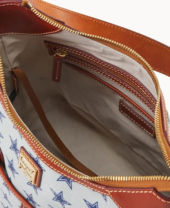 Woman NFL Cowboys Zip Hobo Cowboys Dooney and Bourke Shoulder Bags Woman NFL Cowboys Zip Hobo Cowboys Dooney and Bourke Shoulder Bags