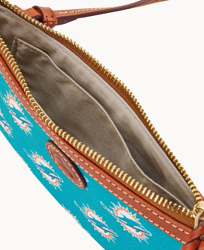 Woman NFL Dolphins Large Slim Crossbody Dolphins Dooney and Bourke Crossbodies Woman NFL Dolphins Large Slim Crossbody Dolphins Dooney and Bourke Crossbodies