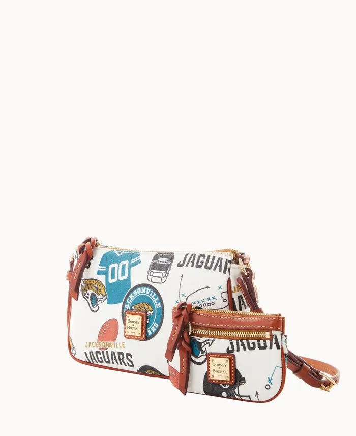 Woman NFL Jaguars Lexi Crossbody Sm Coin Case Jaguars Dooney and Bourke Crossbodies Woman NFL Jaguars Lexi Crossbody Sm Coin Case Jaguars Dooney and Bourke Crossbodies
