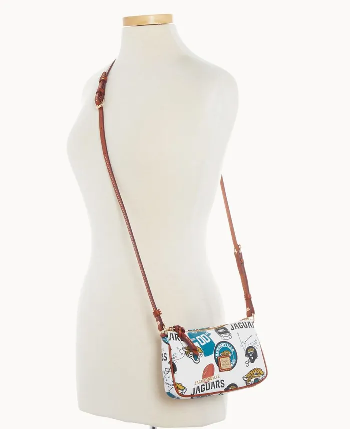 Woman NFL Jaguars Lexi Crossbody Sm Coin Case Jaguars Dooney and Bourke Crossbodies Woman NFL Jaguars Lexi Crossbody Sm Coin Case Jaguars Dooney and Bourke Crossbodies