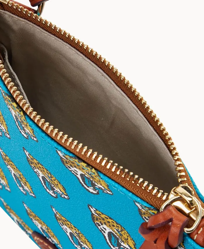 Woman NFL Jaguars Small North South Top Zip Crossbody Jaguars Dooney and Bourke Crossbodies Woman NFL Jaguars Small North South Top Zip Crossbody Jaguars Dooney and Bourke Crossbodies
