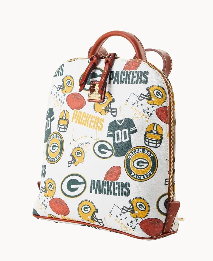 Woman NFL Packers Zip Pod Backpack Packers Dooney and Bourke Backpacks Woman NFL Packers Zip Pod Backpack Packers Dooney and Bourke Backpacks