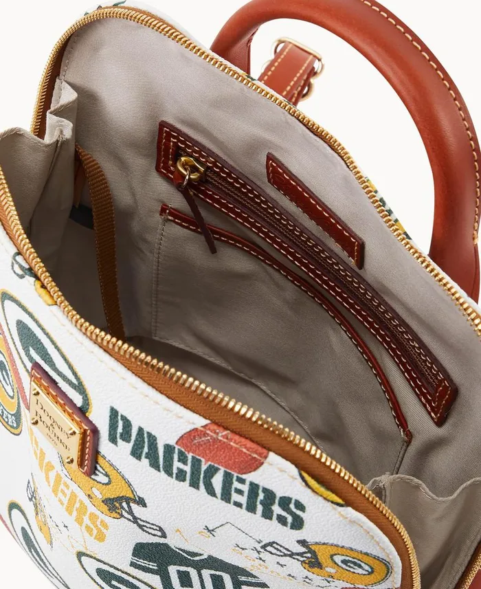 Woman NFL Packers Zip Pod Backpack Packers Dooney and Bourke Backpacks Woman NFL Packers Zip Pod Backpack Packers Dooney and Bourke Backpacks