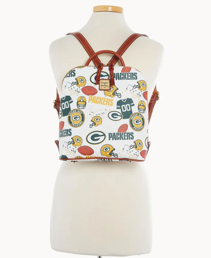 Woman NFL Packers Zip Pod Backpack Packers Dooney and Bourke Backpacks Woman NFL Packers Zip Pod Backpack Packers Dooney and Bourke Backpacks