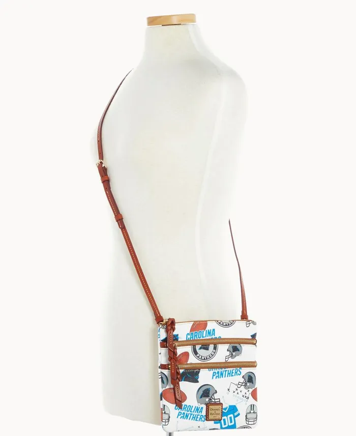 Woman NFL Panthers N S Triple Zip Crossbody Panthers Dooney and Bourke Crossbodies Woman NFL Panthers N S Triple Zip Crossbody Panthers Dooney and Bourke Crossbodies