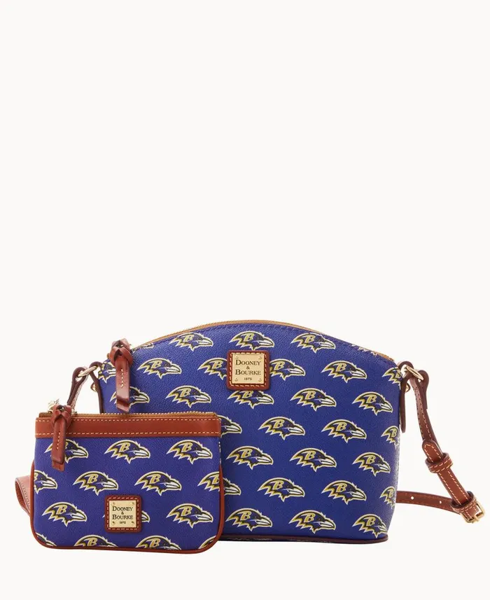 Woman NFL Ravens Suki Crossbody Med Wristlet Ravens Dooney and Bourke Crossbodies Woman NFL Ravens Suki Crossbody Med Wristlet Ravens Dooney and Bourke Crossbodies