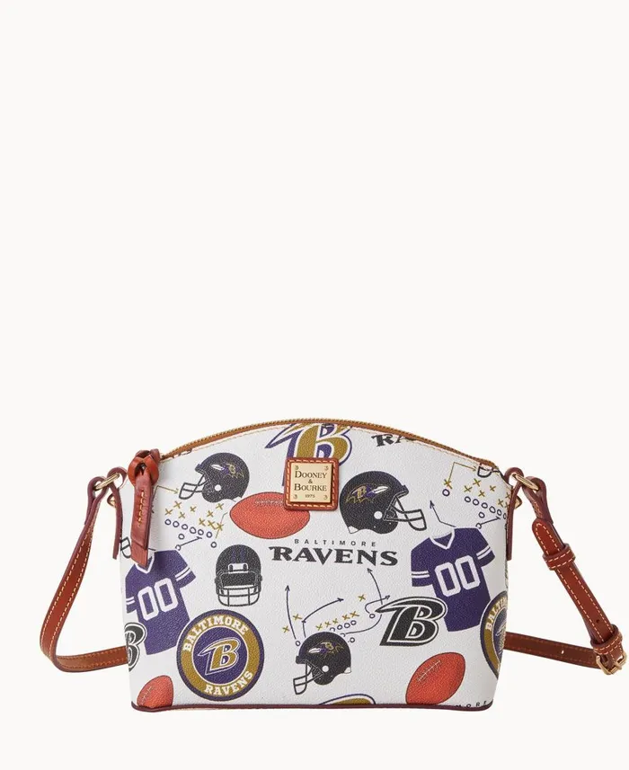Woman NFL Ravens Suki Crossbody Ravens Dooney and Bourke Crossbodies