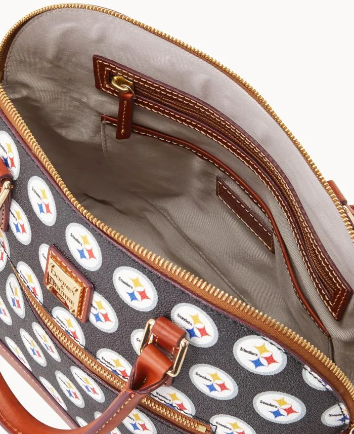 Woman NFL Steelers Domed Zip Satchel Steelers Dooney and Bourke Satchels Woman NFL Steelers Domed Zip Satchel Steelers Dooney and Bourke Satchels