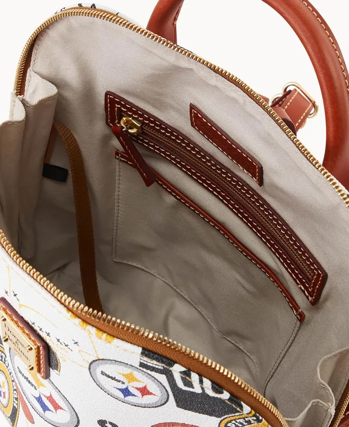 Woman NFL Steelers Zip Pod Backpack Steelers Dooney and Bourke Backpacks Woman NFL Steelers Zip Pod Backpack Steelers Dooney and Bourke Backpacks