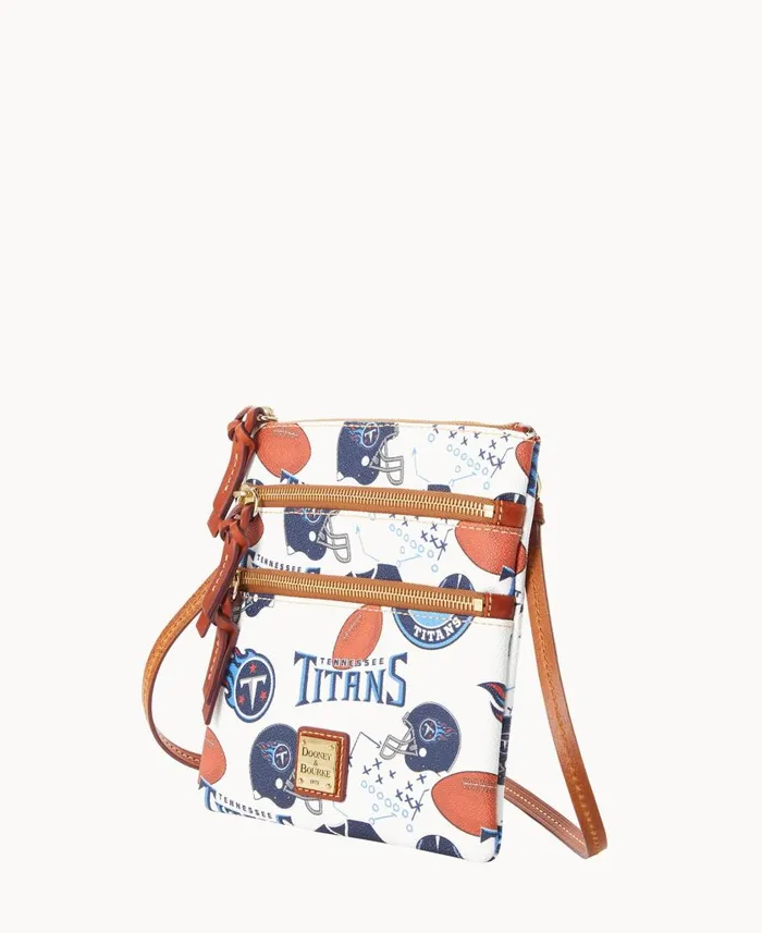 Woman NFL Titans N S Triple Zip Crossbody Titans Dooney and Bourke Crossbodies Woman NFL Titans N S Triple Zip Crossbody Titans Dooney and Bourke Crossbodies
