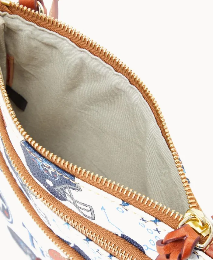 Woman NFL Titans N S Triple Zip Crossbody Titans Dooney and Bourke Crossbodies Woman NFL Titans N S Triple Zip Crossbody Titans Dooney and Bourke Crossbodies