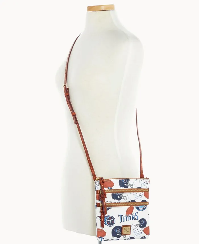 Woman NFL Titans N S Triple Zip Crossbody Titans Dooney and Bourke Crossbodies Woman NFL Titans N S Triple Zip Crossbody Titans Dooney and Bourke Crossbodies