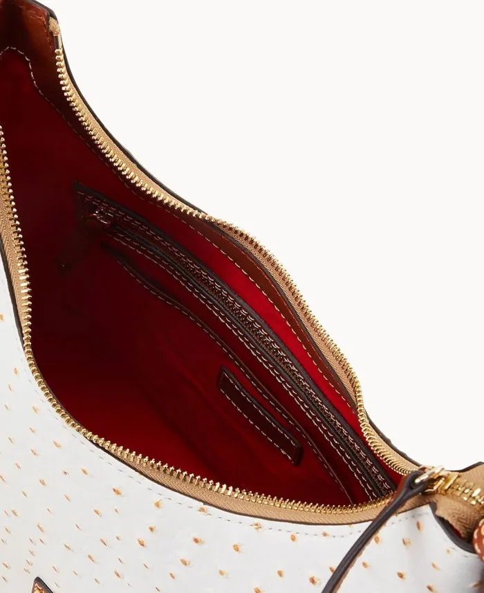 Woman Ostrich Hobo Bone Dooney and Bourke Shoulder Bags Woman Ostrich Hobo Bone Dooney and Bourke Shoulder Bags