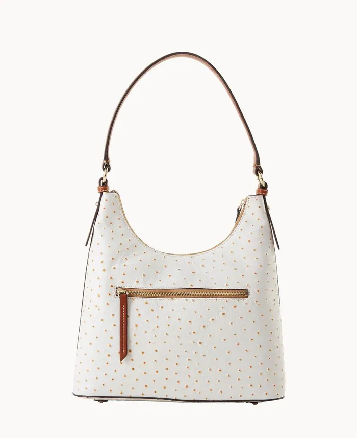 Woman Ostrich Hobo Bone Dooney and Bourke Shoulder Bags Woman Ostrich Hobo Bone Dooney and Bourke Shoulder Bags