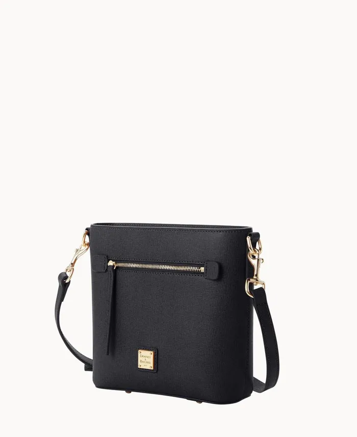 Woman Saffiano Small Zip Crossbody Black Dooney and Bourke Crossbodies Woman Saffiano Small Zip Crossbody Black Dooney and Bourke Crossbodies