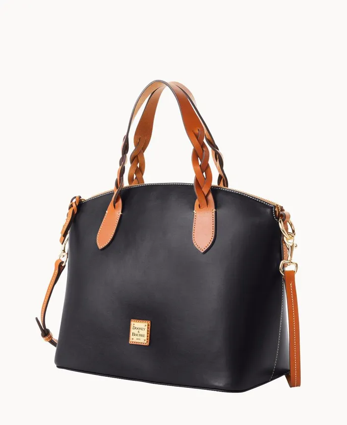 Woman Wexford Leather Celeste Satchel Black Dooney and Bourke Satchels Woman Wexford Leather Celeste Satchel Black Dooney and Bourke Satchels
