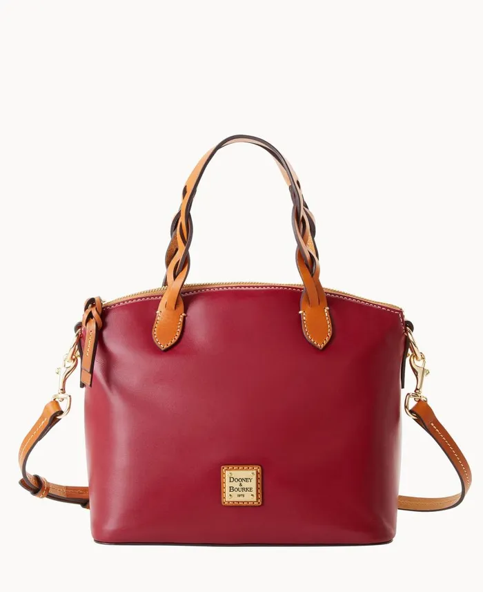 Woman Wexford Leather Small Heidi Satchel Mulberry Dooney and Bourke Satchels