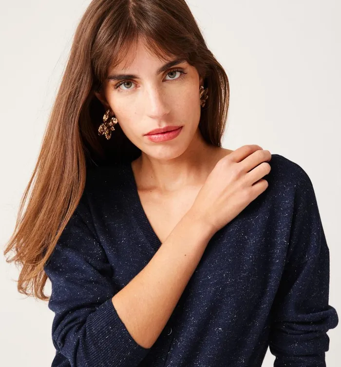 Women 2Way Glitzy Cardigan 8211 Navy Blue Promod Jumpers And Cardigans Women 2Way Glitzy Cardigan 8211 Navy Blue Promod Jumpers And Cardigans