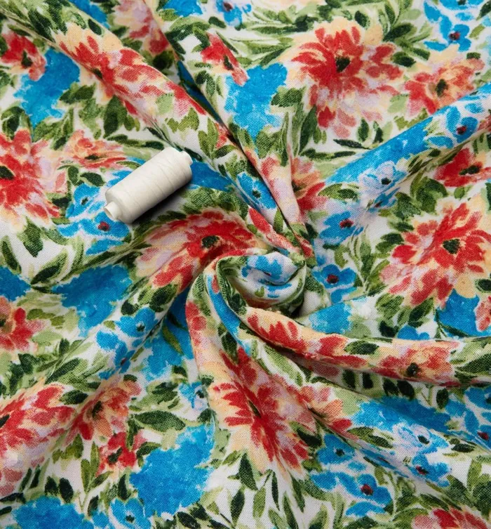 Women 3m Viscose Fabric Cut 8211 Ecru Print Promod Fabric Cuts And Patterns Women 3m Viscose Fabric Cut 8211 Ecru Print Promod Fabric Cuts And Patterns