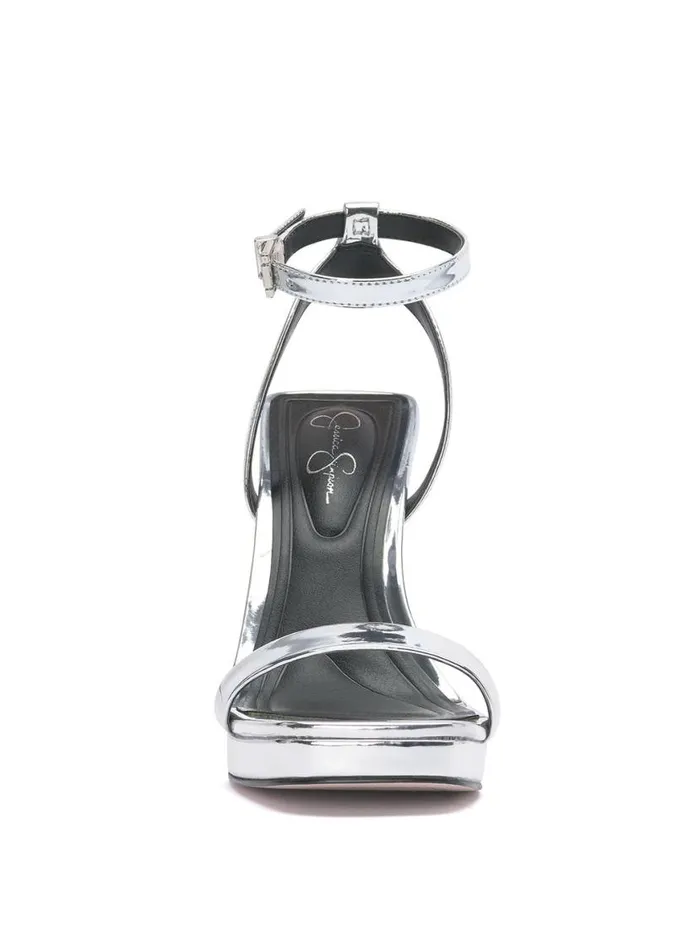 Women Adonia High Heel In Silver Jessica Simpson Sandals