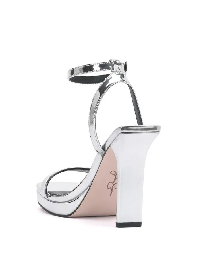 Women Adonia High Heel In Silver Jessica Simpson Sandals