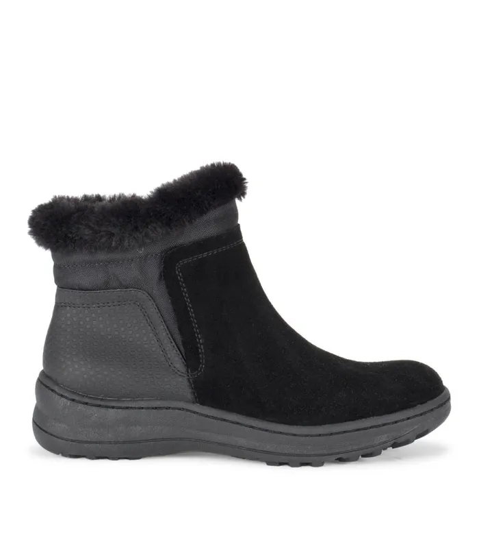 Women Aidan Cold Weather Bootie Black Suede Baretraps Cold Weather Boots