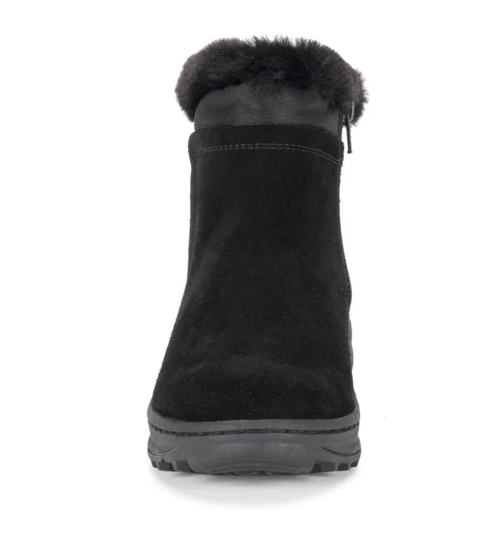 Women Aidan Cold Weather Bootie Black Suede Baretraps Cold Weather Boots
