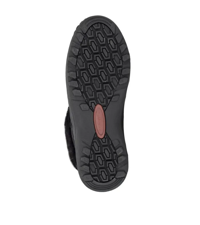 Women Aidan Cold Weather Bootie Black Suede Baretraps Cold Weather Boots