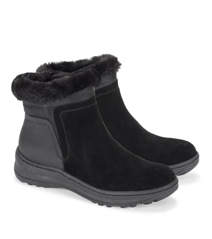 Women Aidan Cold Weather Bootie Black Suede Baretraps Cold Weather Boots