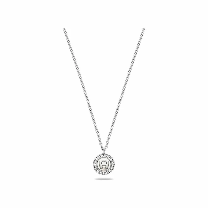 Women Aigner Jewelry Necklace With Logo And Motherofpearl