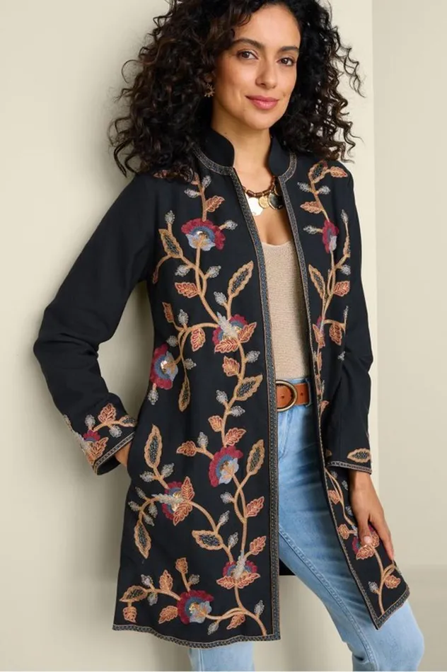 Women Alamosa Jacket Black Soft Surroundings Toppers