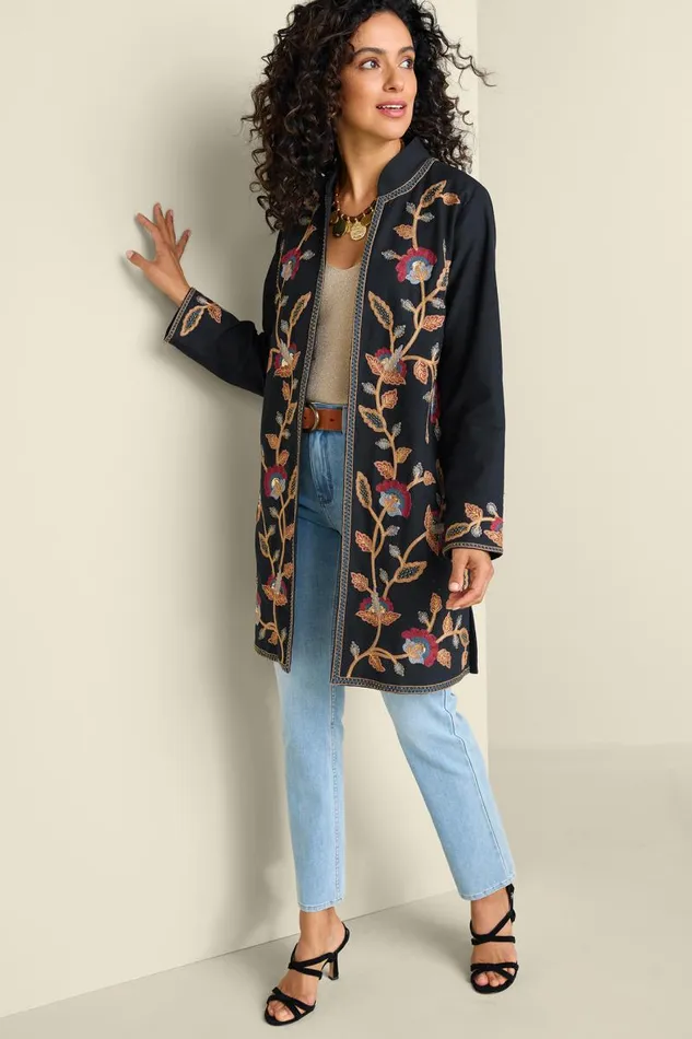 Women Alamosa Jacket Black Soft Surroundings Toppers Women Alamosa Jacket Black Soft Surroundings Toppers