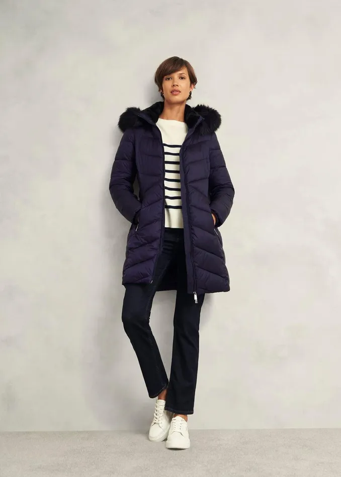 Women Alis Puffer Navy Hobbs Coats and Jackets