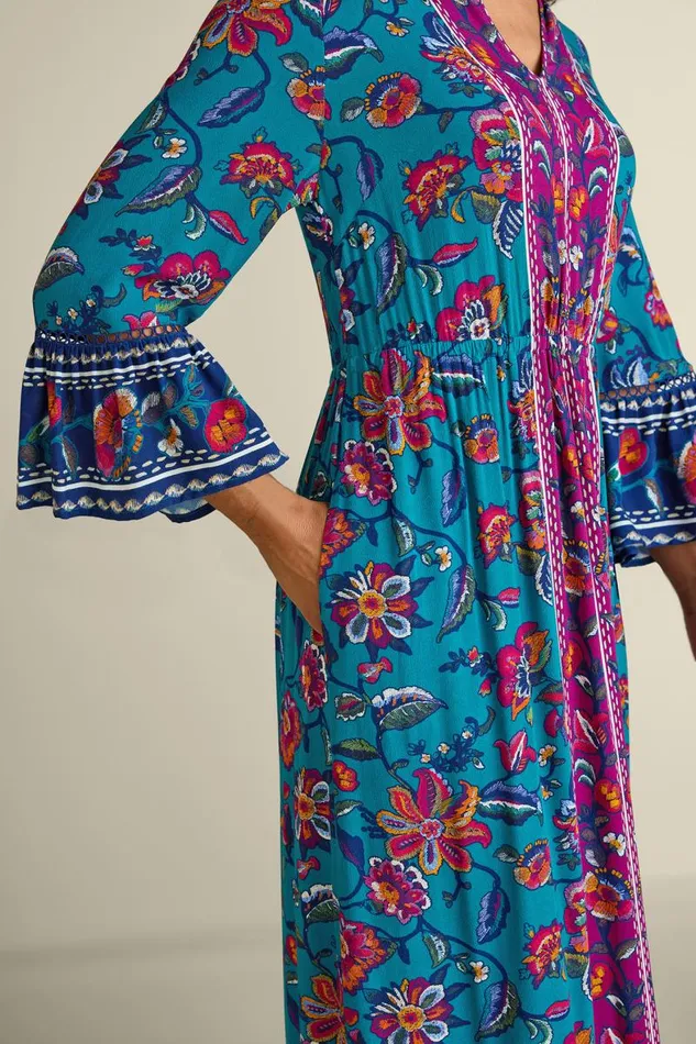 Women Allene Maxi Dress Sophia Floral and Border Soft Surroundings Dresses Women Allene Maxi Dress Sophia Floral and Border Soft Surroundings Dresses