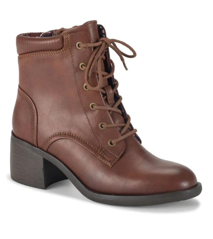 Women Allister Lace Up Bootie Brush Brown Baretraps Booties