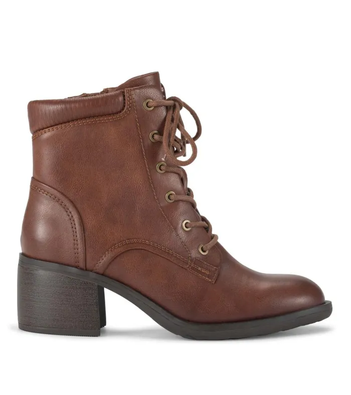 Women Allister Lace Up Bootie Brush Brown Baretraps Booties