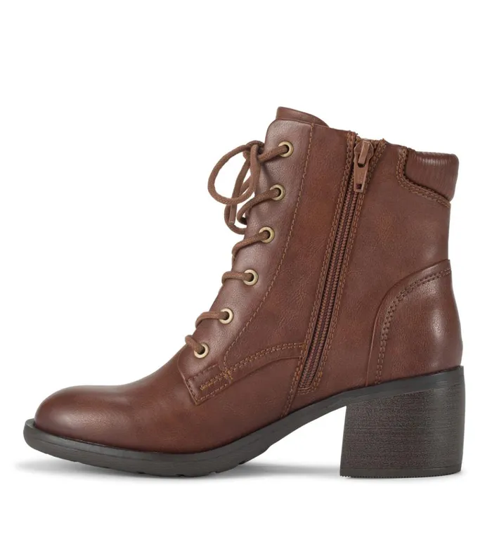 Women Allister Lace Up Bootie Brush Brown Baretraps Booties