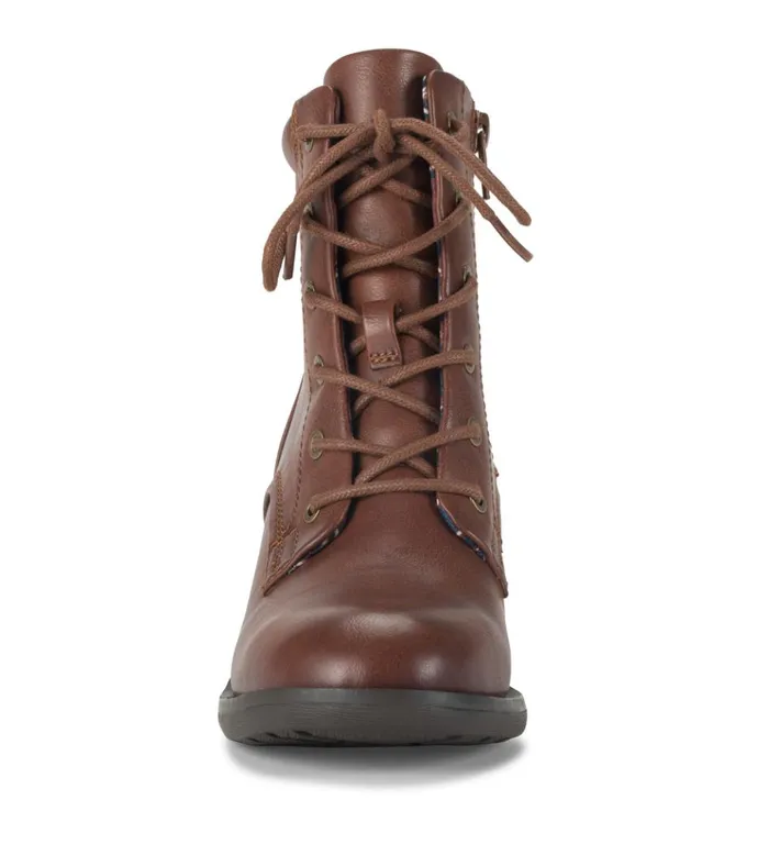 Women Allister Lace Up Bootie Brush Brown Baretraps Booties