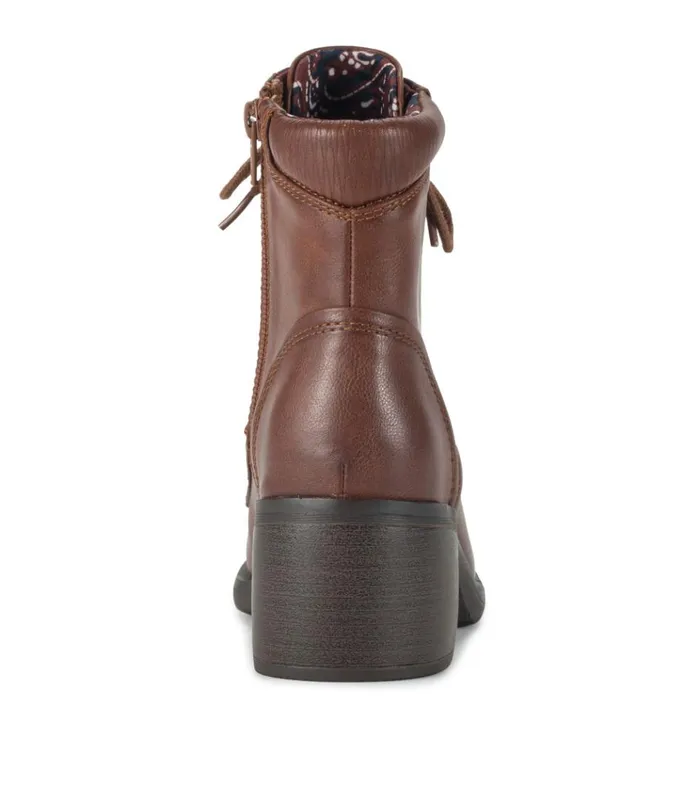 Women Allister Lace Up Bootie Brush Brown Baretraps Booties