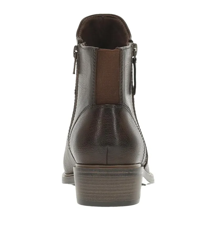 Women Alona Block Heel Bootie Dark Brown Baretraps Booties