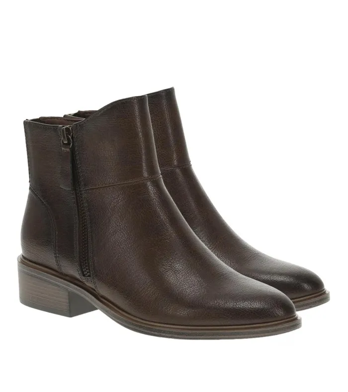 Women Alona Block Heel Bootie Dark Brown Baretraps Booties