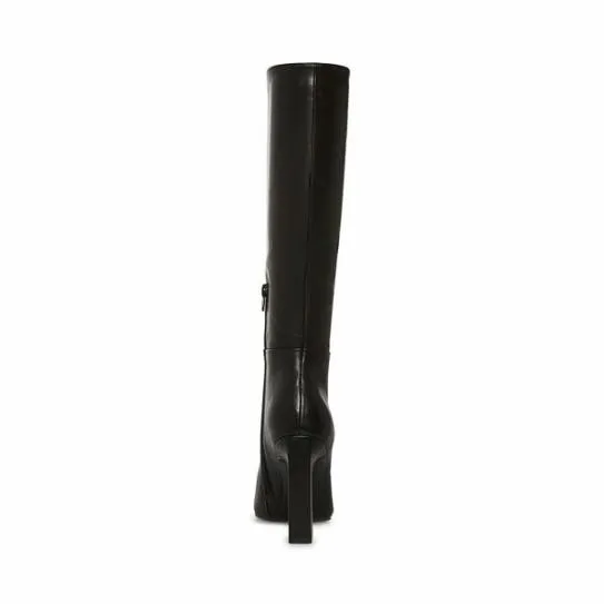 Women ARCHERS BLACK LEATHER WIDE CALF Black Leather Steve Madden Boots and Booties Women ARCHERS BLACK LEATHER WIDE CALF Black Leather Steve Madden Boots and Booties