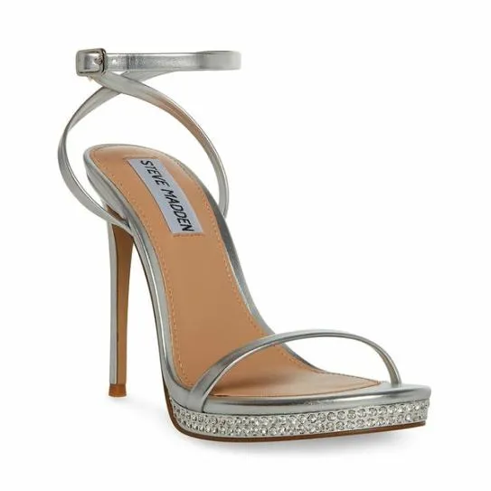 Women ARI SILVER Silver Steve Madden Heels Women ARI SILVER Silver Steve Madden Heels