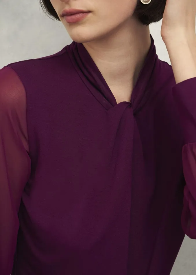 Women Ashley Top Warm Plum Hobbs Tops