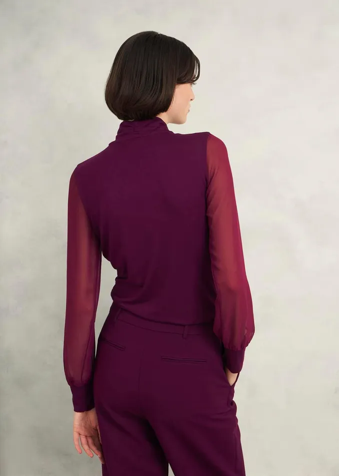 Women Ashley Top Warm Plum Hobbs Tops