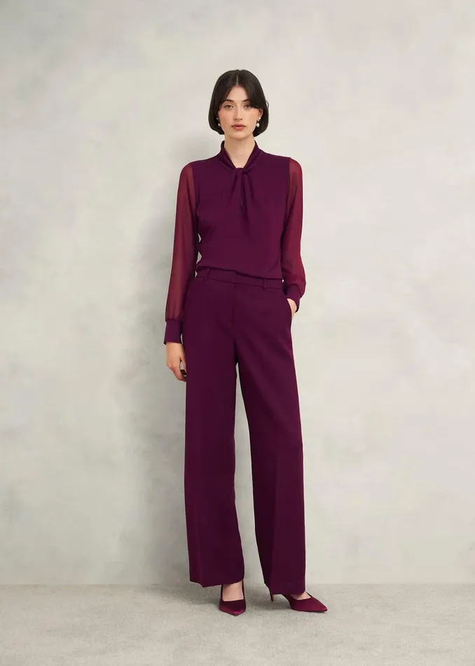 Women Ashley Top Warm Plum Hobbs Tops