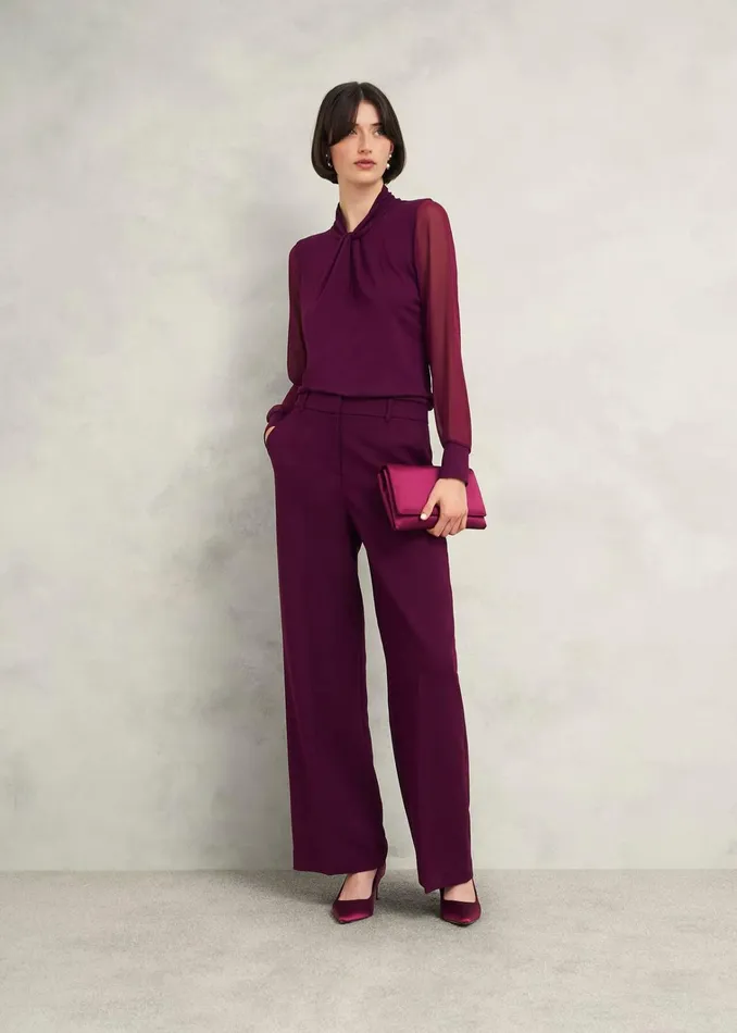 Women Ashley Top Warm Plum Hobbs Tops