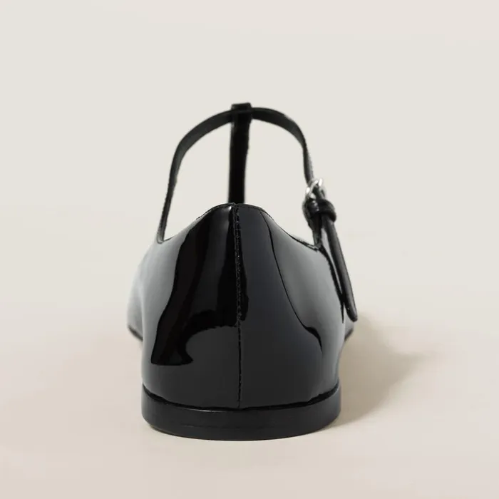 Women Ballerinas Miu Miu Patent Leather Ballerinas Black Women Ballerinas Miu Miu Patent Leather Ballerinas Black